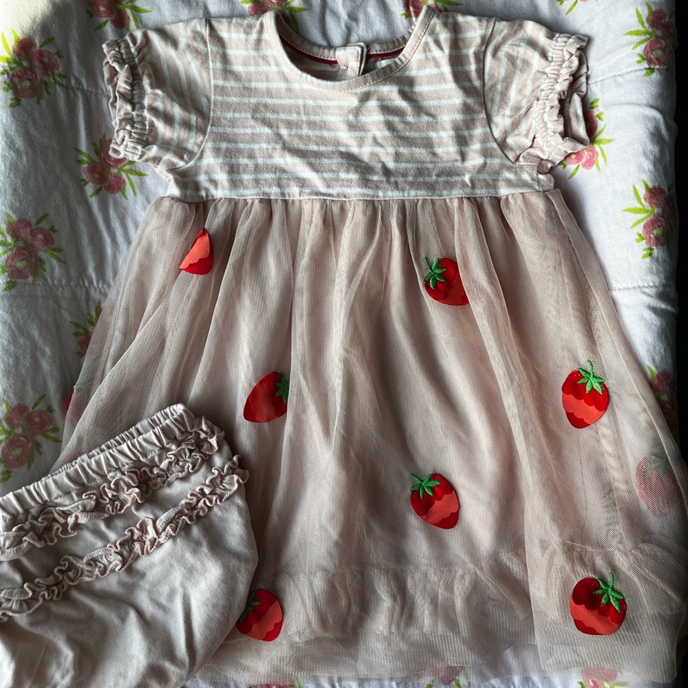 Baby Boden Strawberry Dress